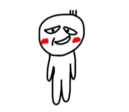 Daily round face-kun sticker #7508564