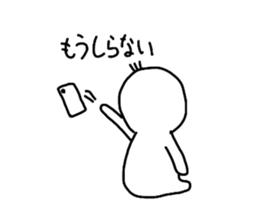 Daily round face-kun sticker #7508582