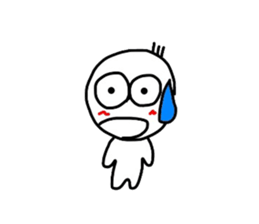 Daily round face-kun sticker #7508592