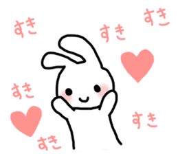 I love you Rabbit 2 sticker #7508596