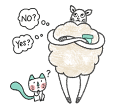 Mr. sheep & Truffle sticker #7510010