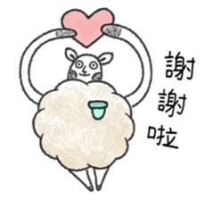 Mr. sheep & Truffle sticker #7510017