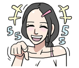 AsB - Jib Jib The Comic Girl sticker #7510330