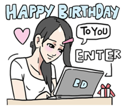 AsB - Jib Jib The Comic Girl sticker #7510353