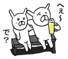 He is bad rabbit. sticker #7511884