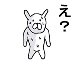 He is bad rabbit. sticker #7511885
