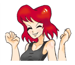 Redhead Girl sticker #7512073