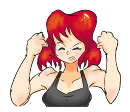 Redhead Girl sticker #7512105