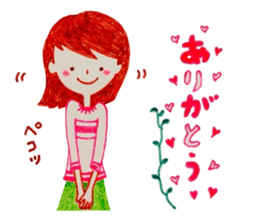 Natural-Kawaii Otonajyoshi,Ruru sticker sticker #7512400