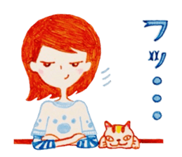 Natural-Kawaii Otonajyoshi,Ruru sticker sticker #7512413