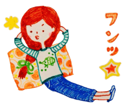 Natural-Kawaii Otonajyoshi,Ruru sticker sticker #7512421