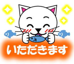 Shiro (white cat) "The cats 2" sticker #7512644