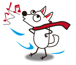 Bilingual dog[English and Japanese] sticker #7512818