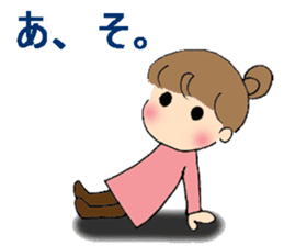 sharp tongued girl stickers sticker #7513388