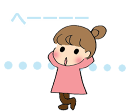 sharp tongued girl stickers sticker #7513389