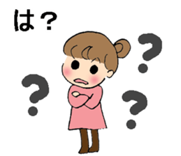 sharp tongued girl stickers sticker #7513393