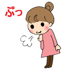 sharp tongued girl stickers sticker #7513400