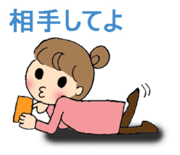 sharp tongued girl stickers sticker #7513401