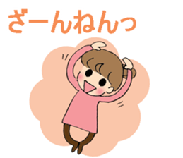 sharp tongued girl stickers sticker #7513403