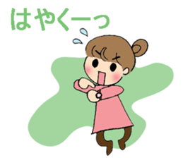 sharp tongued girl stickers sticker #7513407