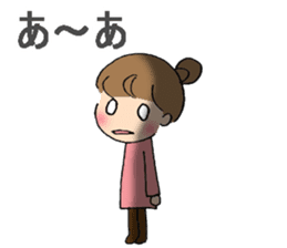 sharp tongued girl stickers sticker #7513409