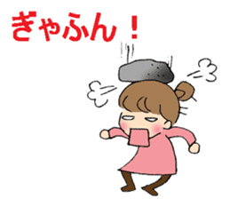 sharp tongued girl stickers sticker #7513410