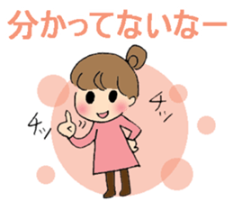 sharp tongued girl stickers sticker #7513412