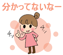 sharp tongued girl stickers sticker #7513412