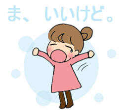 sharp tongued girl stickers sticker #7513413