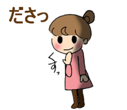 sharp tongued girl stickers sticker #7513414