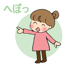 sharp tongued girl stickers sticker #7513415