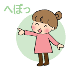 sharp tongued girl stickers sticker #7513415