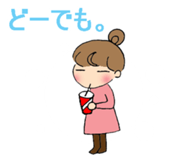 sharp tongued girl stickers sticker #7513417