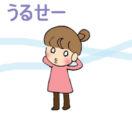 sharp tongued girl stickers sticker #7513418