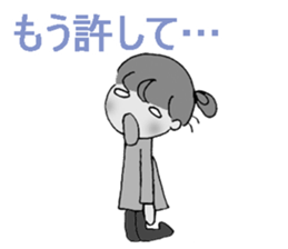 sharp tongued girl stickers sticker #7513422