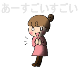 sharp tongued girl stickers sticker #7513425