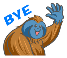 Orangutan Sticker sticker #7513629