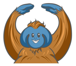 Orangutan Sticker sticker #7513632