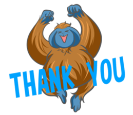 Orangutan Sticker sticker #7513633