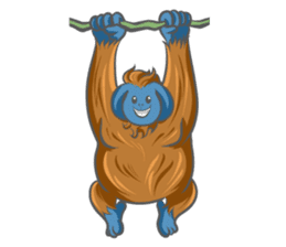 Orangutan Sticker sticker #7513639