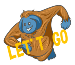 Orangutan Sticker sticker #7513641