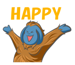 Orangutan Sticker sticker #7513642