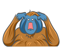 Orangutan Sticker sticker #7513645
