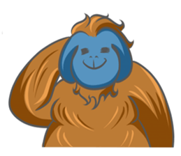 Orangutan Sticker sticker #7513651