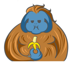 Orangutan Sticker sticker #7513652
