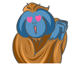 Orangutan Sticker sticker #7513656