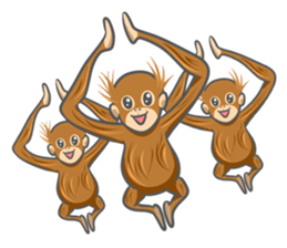 Orangutan Sticker sticker #7513658