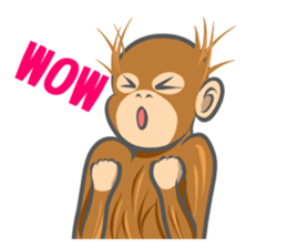 Orangutan Sticker sticker #7513659