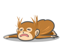 Orangutan Sticker sticker #7513660