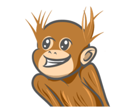 Orangutan Sticker sticker #7513661